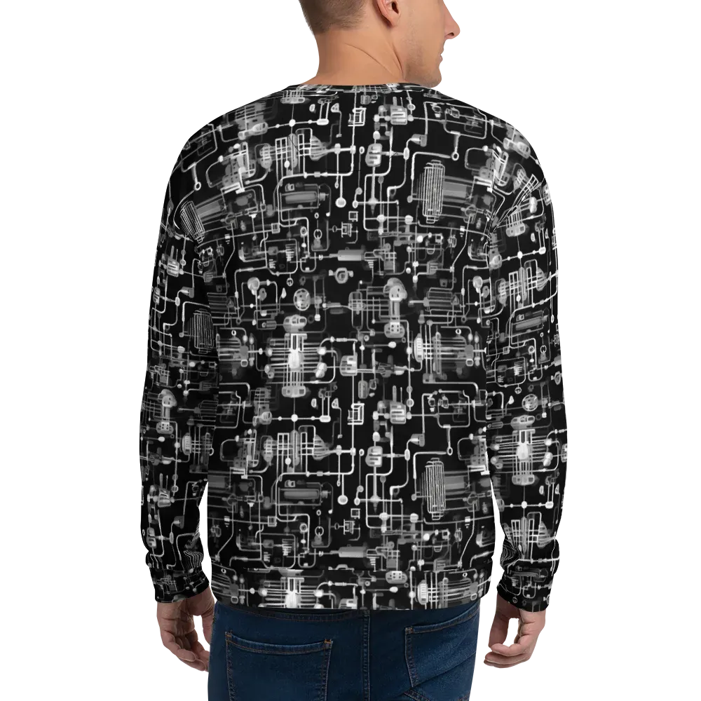 Noir Circuit on Sweatshirt — Back