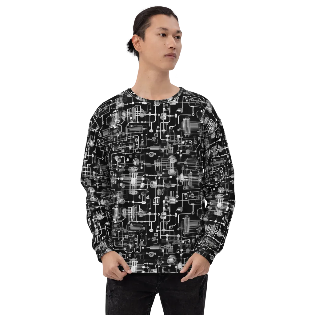 Noir Circuit on Sweatshirt — Front print