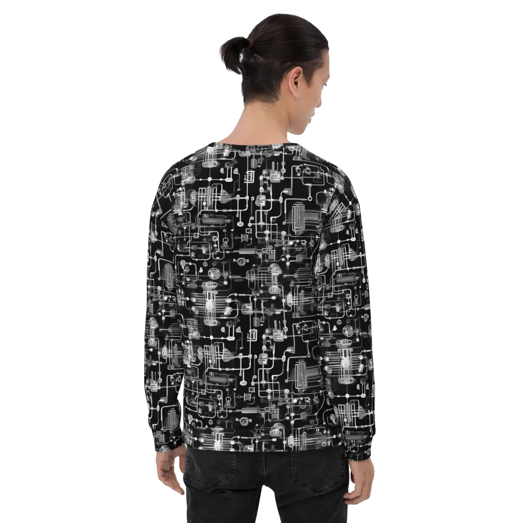 Noir Circuit on Sweatshirt — Back print