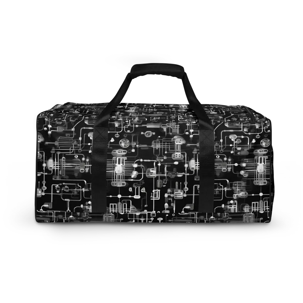 Noir Circuit on Duffle Bag — Back print