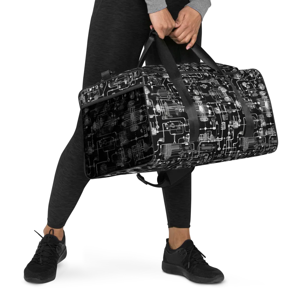 Noir Circuit on Duffle Bag — Right Front