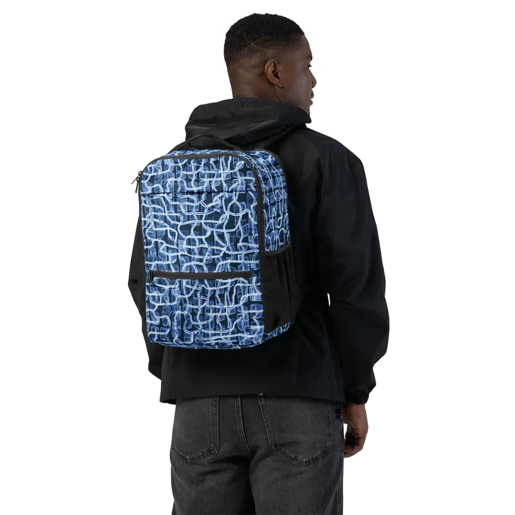 Midnight Circuitry on Utility Backpack — Back