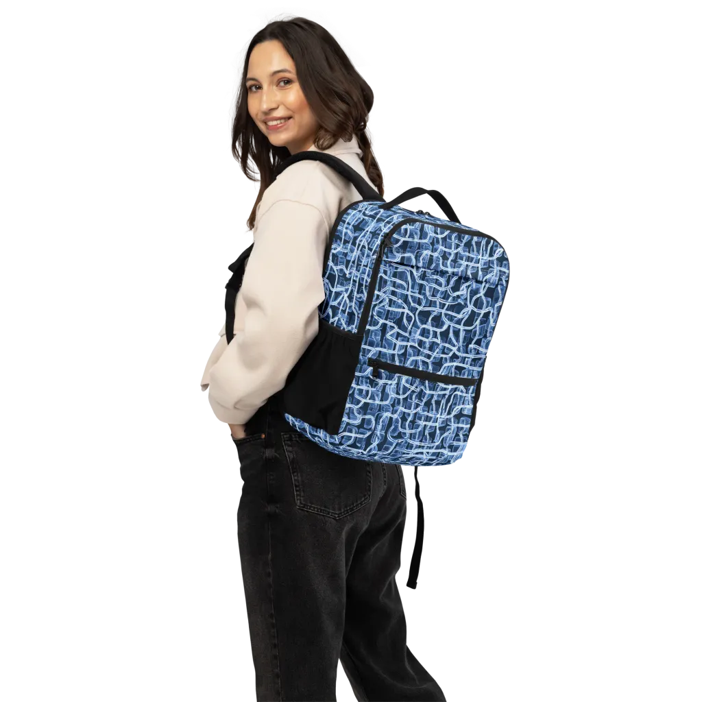 Midnight Circuitry on Utility Backpack — Top print
