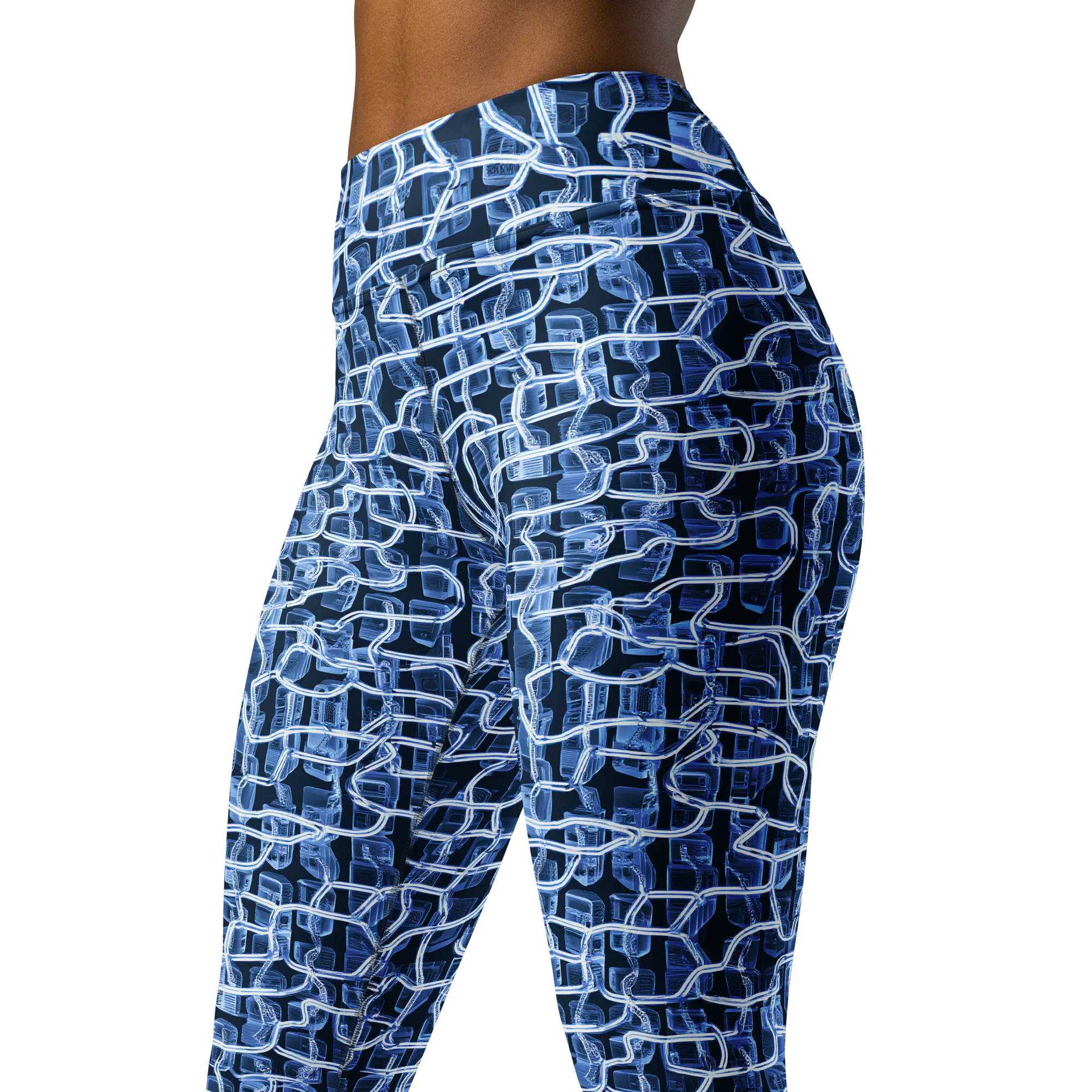 Midnight Circuitry on Yoga Leggings — Print file