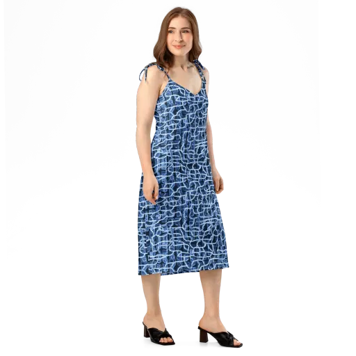Midnight Circuitry on a Slip Dress