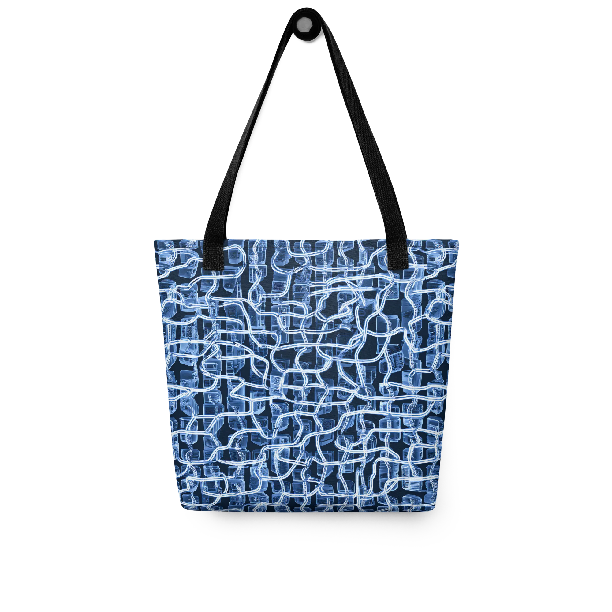 Midnight Circuitry on Tote Bag — Front