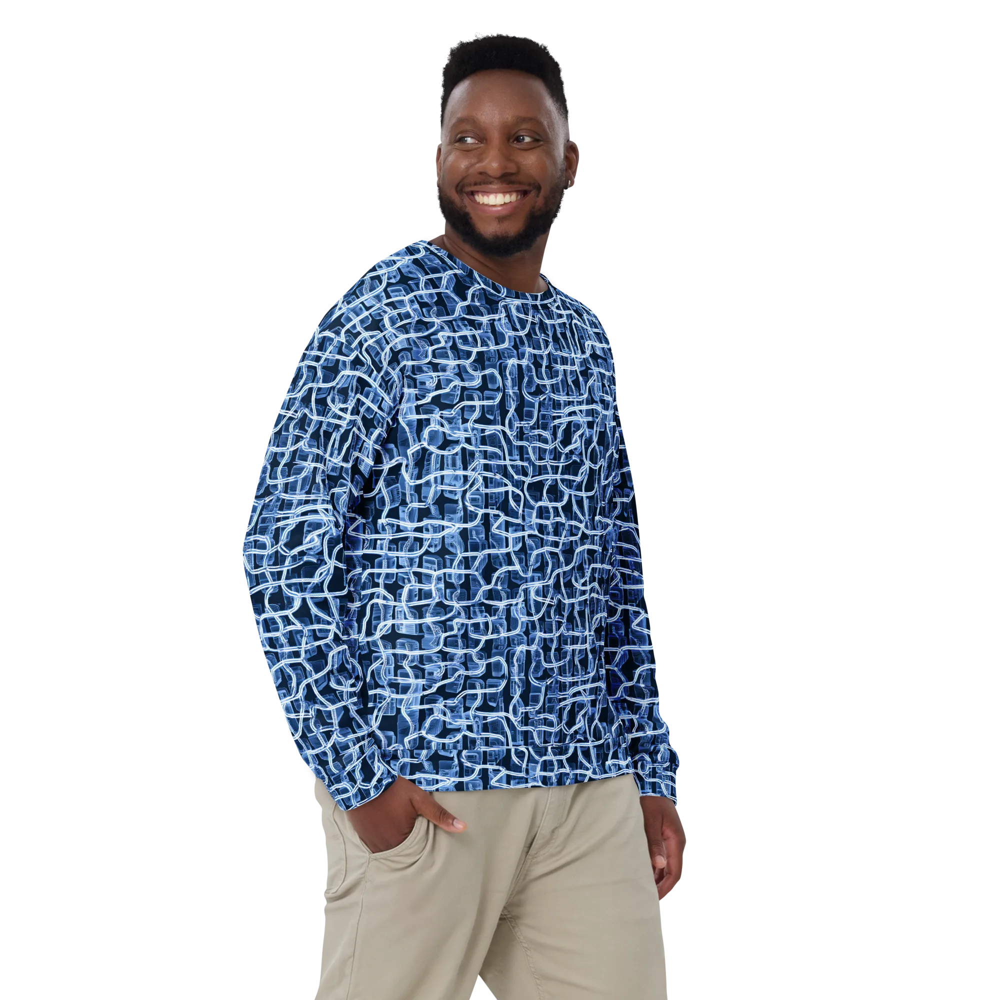Midnight Circuitry on Sweatshirt — Front print