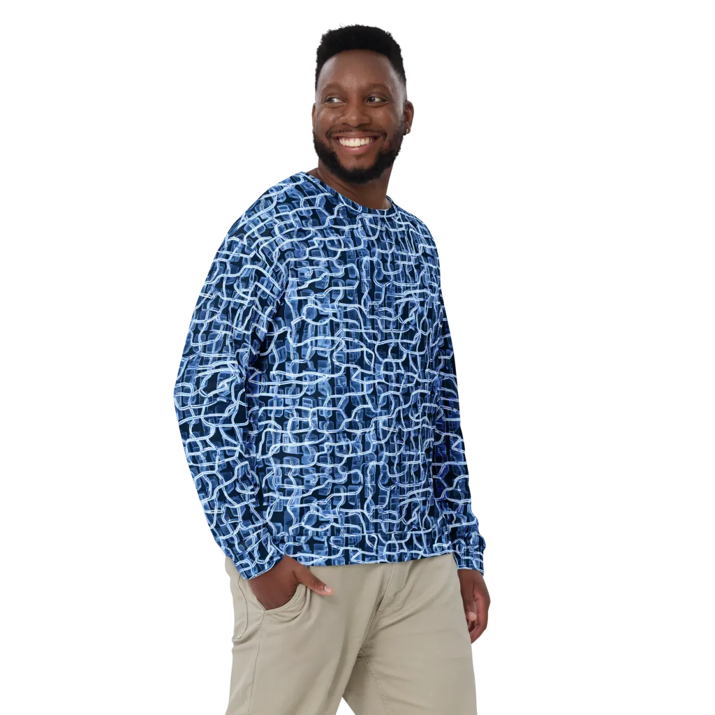 Midnight Circuitry on Sweatshirt — Front print