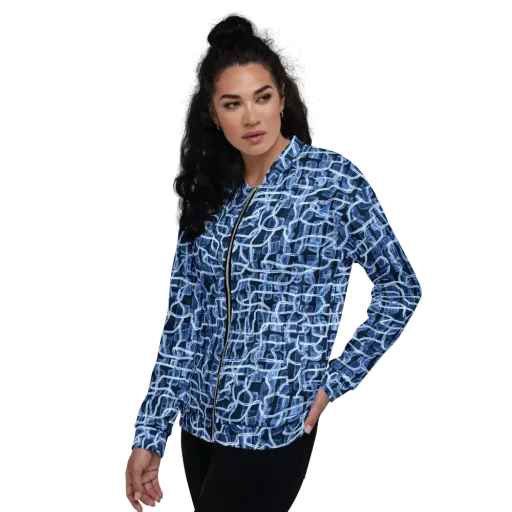 Midnight Circuitry on a Bomber Jacket