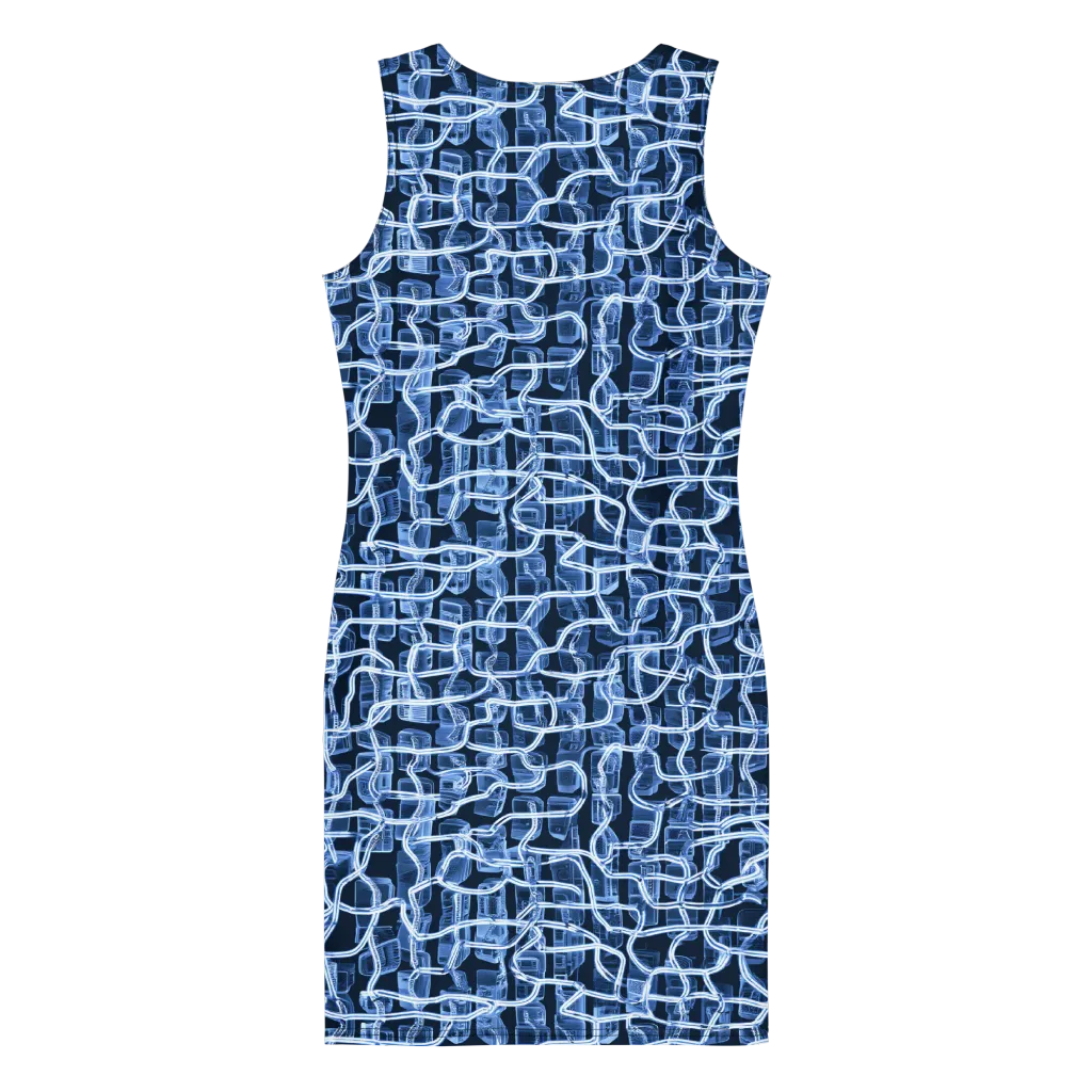 Midnight Circuitry on Bodycon Dress — Print file