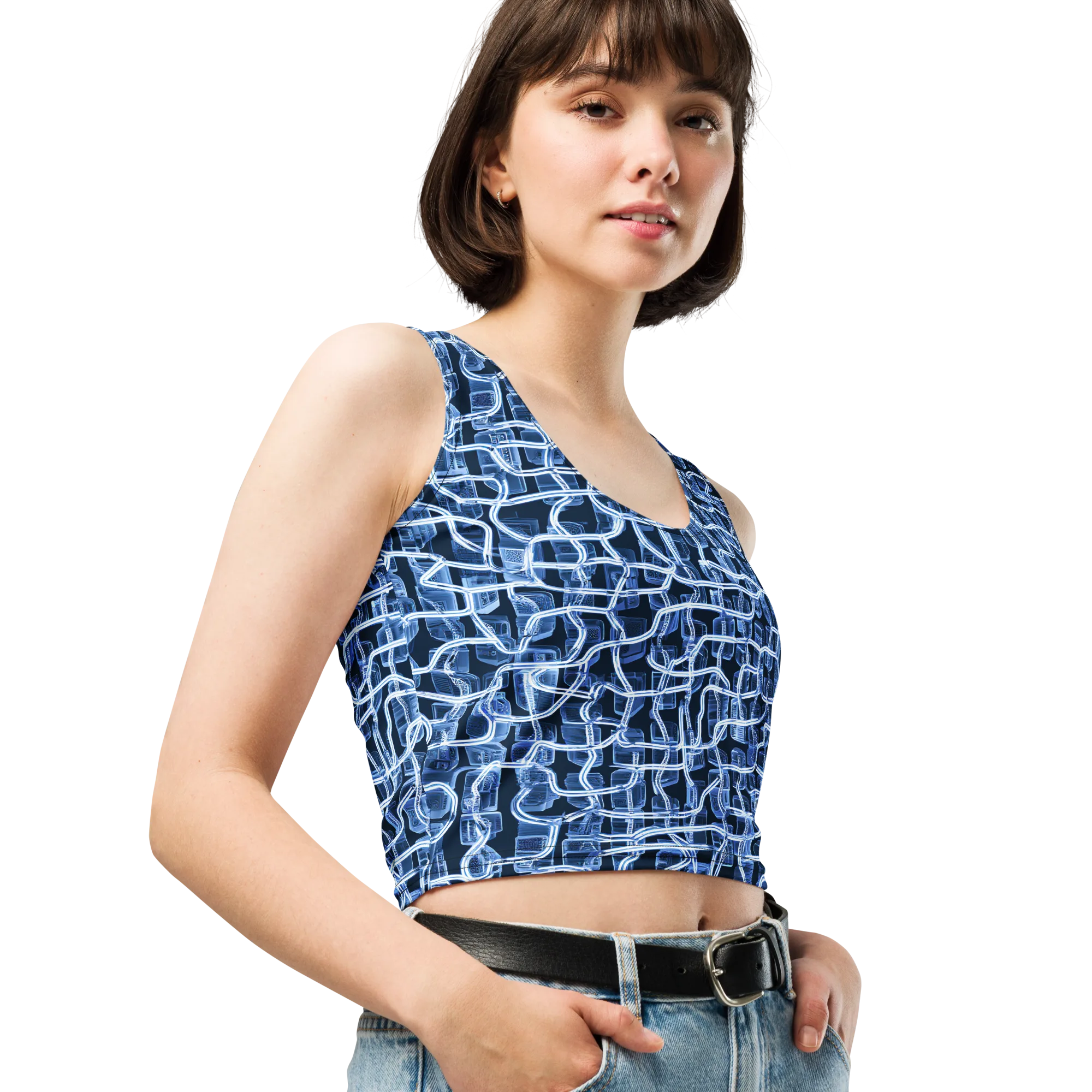 Midnight Circuitry on Crop Top — Print file