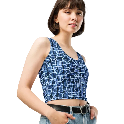 Midnight Circuitry on a Crop Top