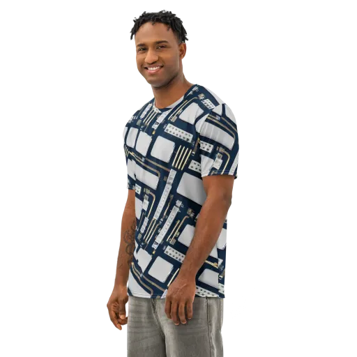 Aurum Interface on a Men's Cotton Crew Neck T-Shirt