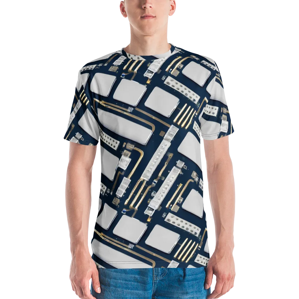 Aurum Interface on Men's Crew Neck T-Shirt — Front