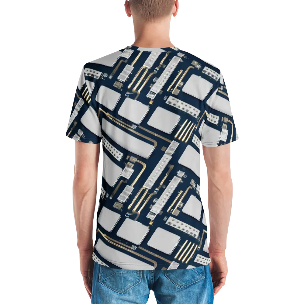 Aurum Interface on Men's Crew Neck T-Shirt — Back