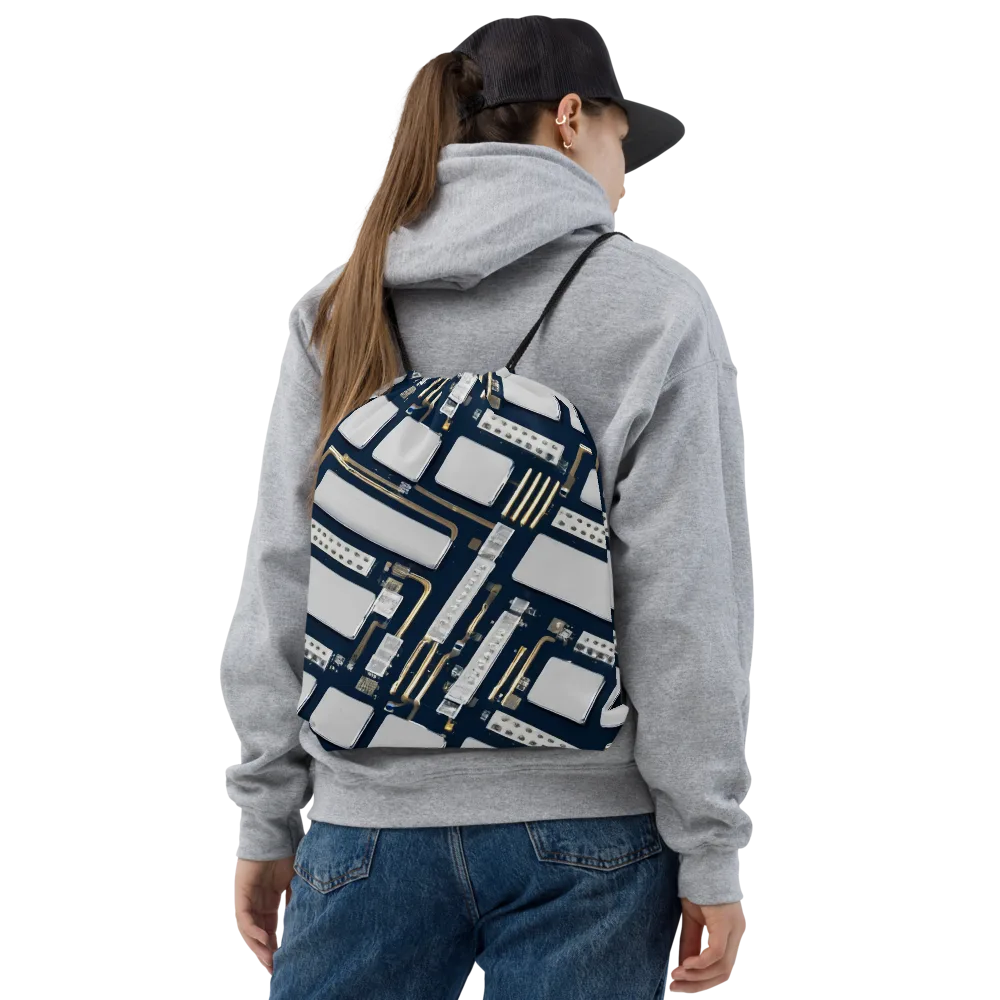 Aurum Interface on Drawstring Bag — Front