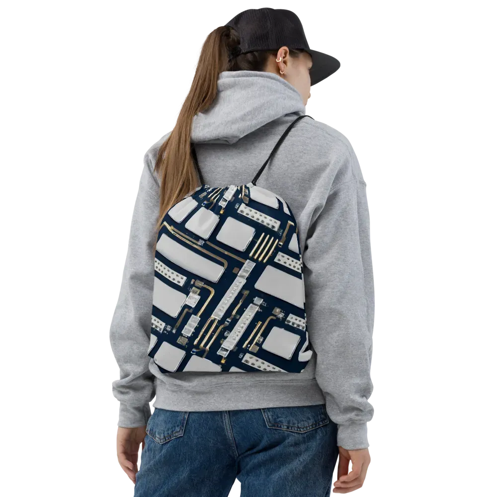 Aurum Interface on Drawstring Bag — Front