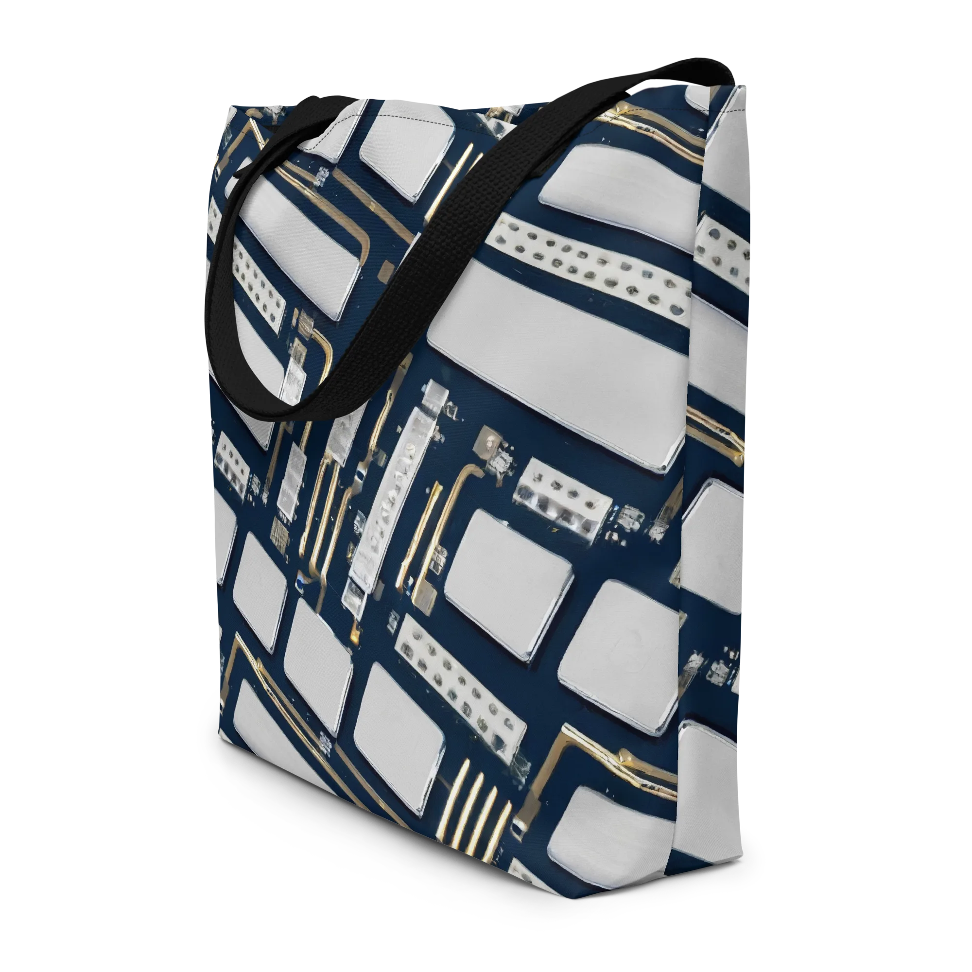 Aurum Interface on Large Tote Bag W/ Pocket — Print file