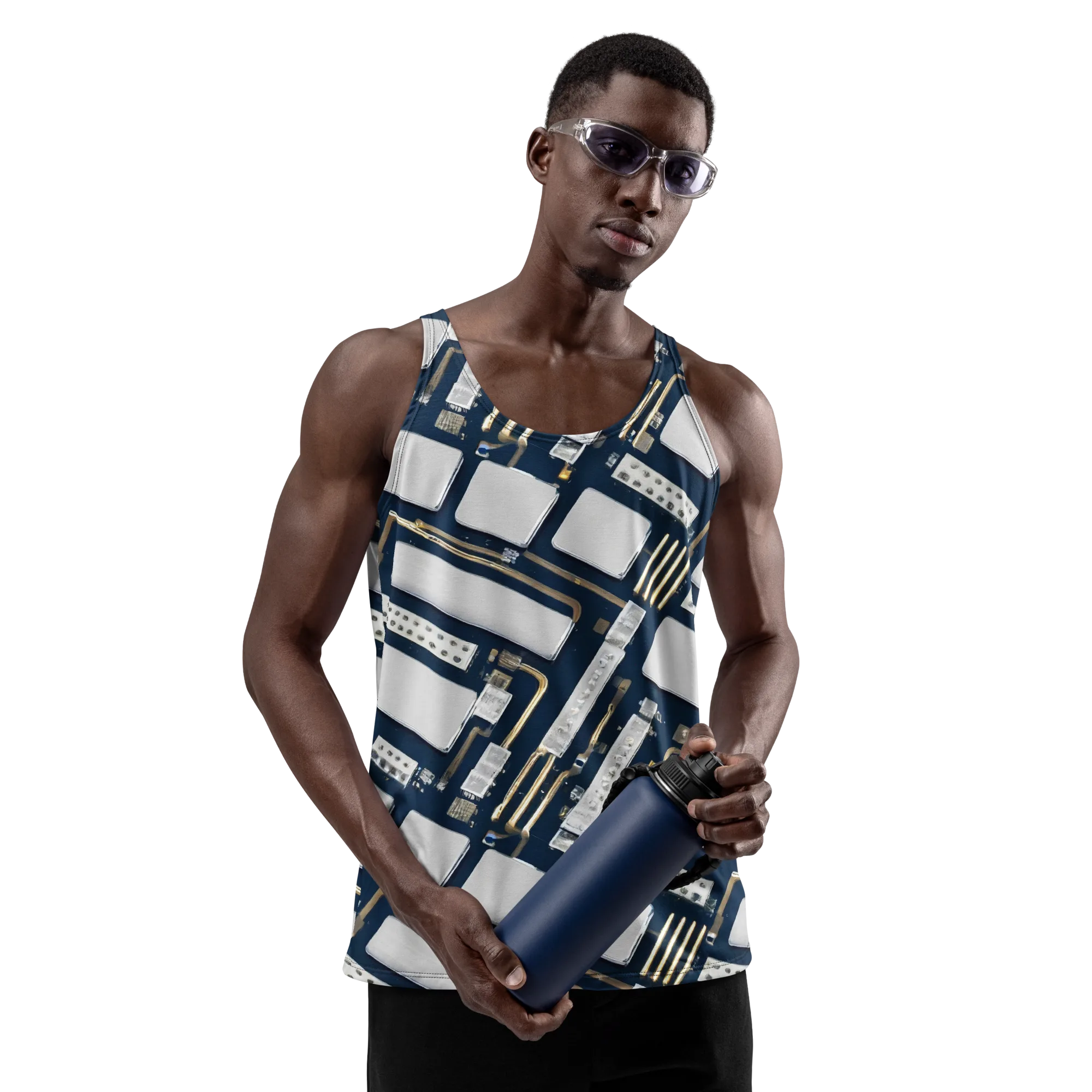 Aurum Interface on Men's Tank Top — Front print