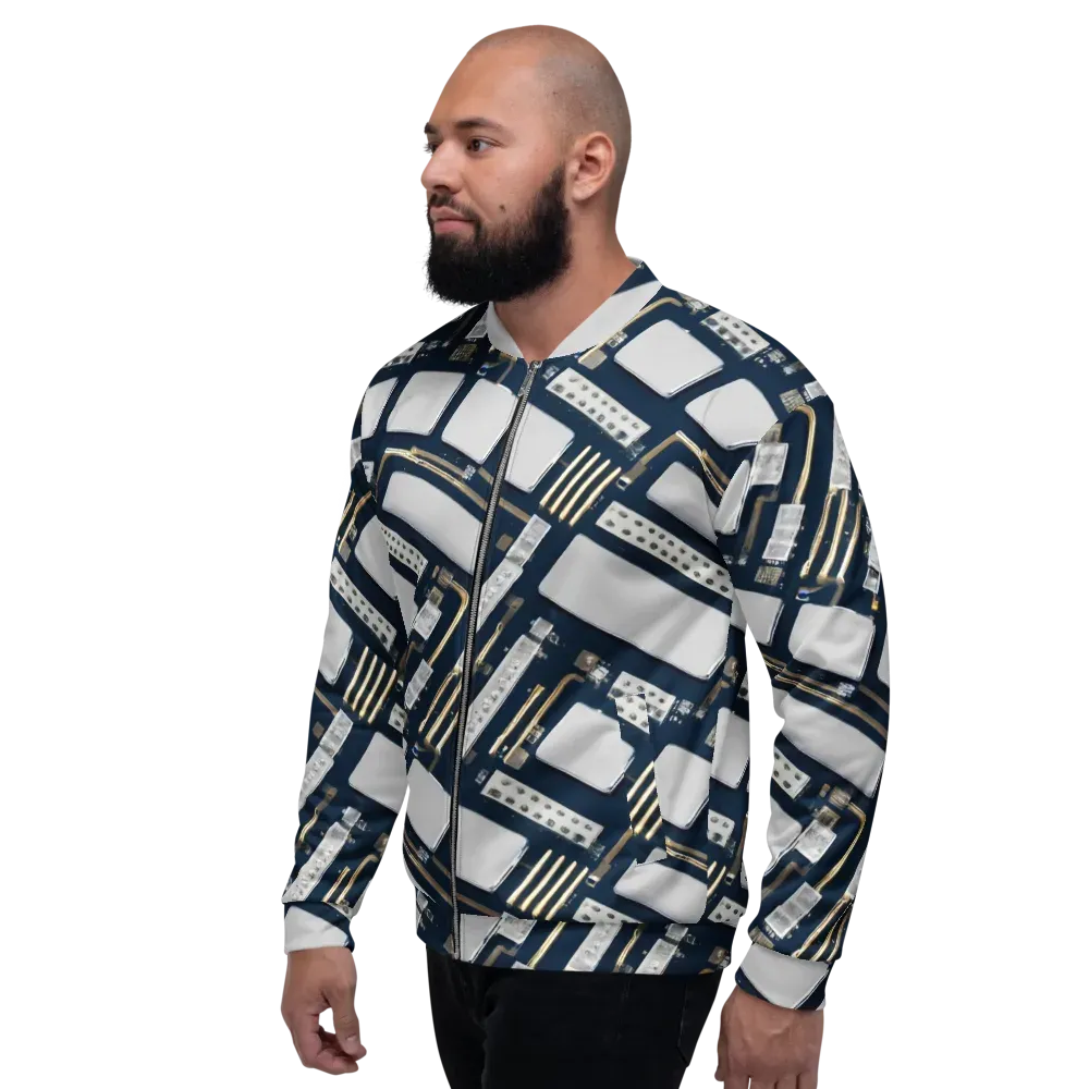 Aurum Interface on Bomber Jacket — Left
