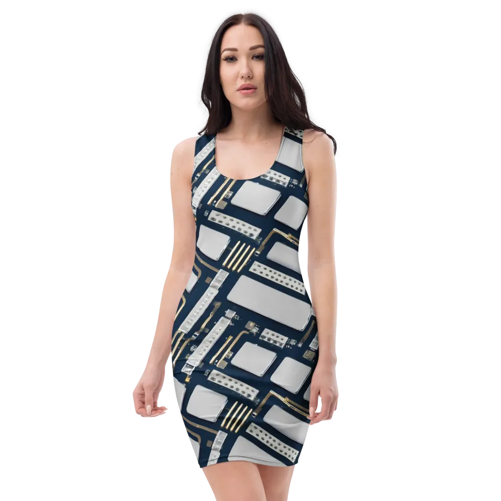 Aurum Interface on Bodycon Dress — Front