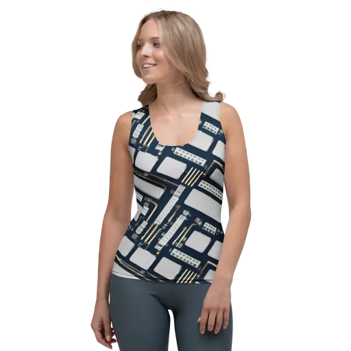 Aurum Interface on a Women's Tank Top