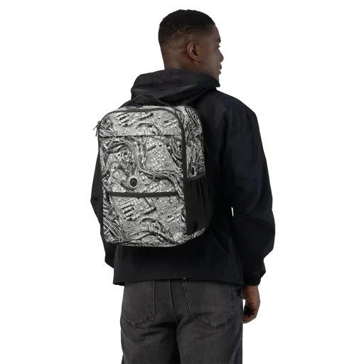 Chrome Labyrinth on a Utility Backpack
