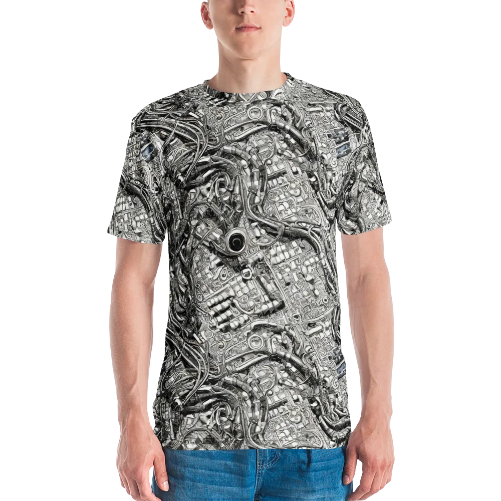 Chrome Labyrinth on Men's Crew Neck T-Shirt — Front