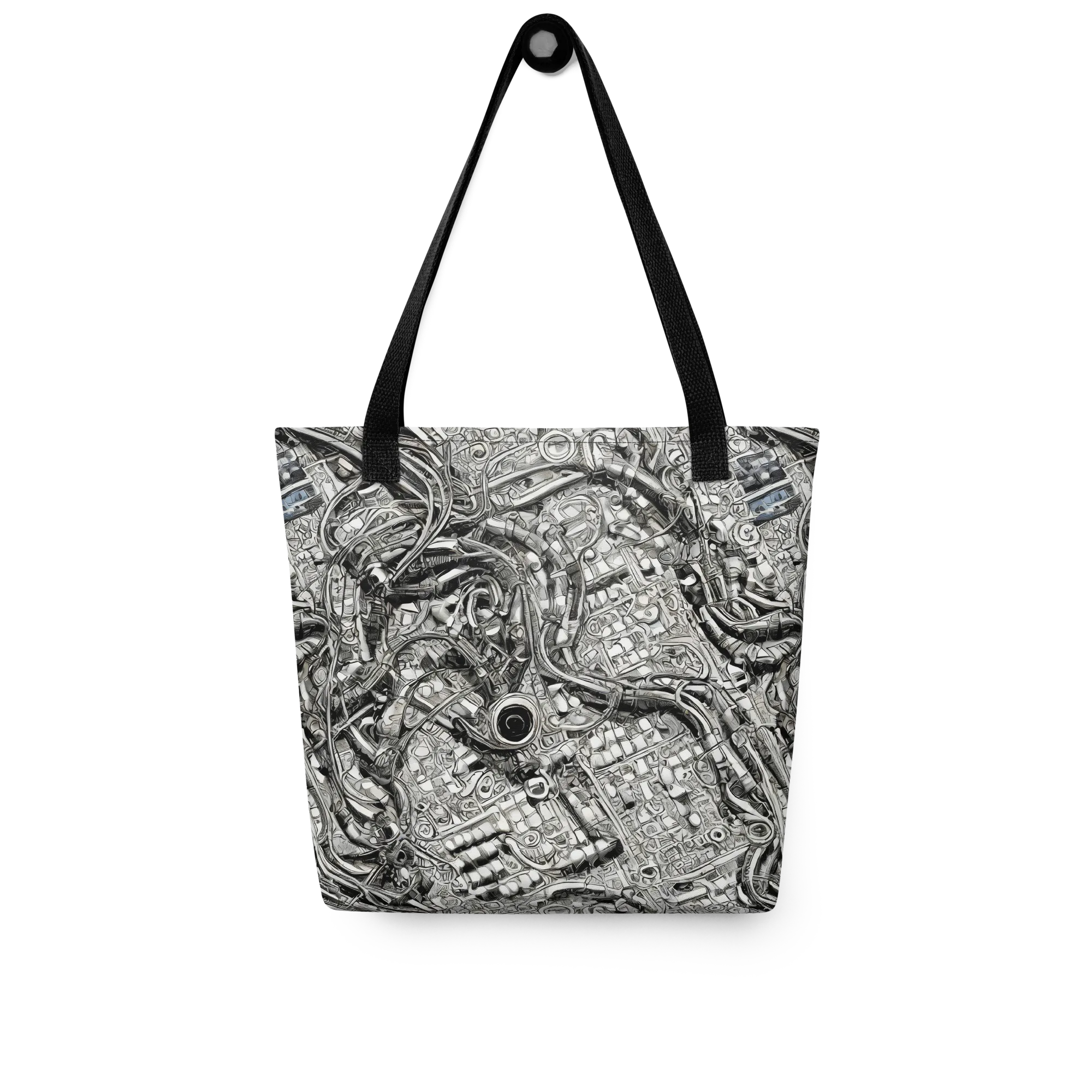 Chrome Labyrinth on Tote Bag — Front
