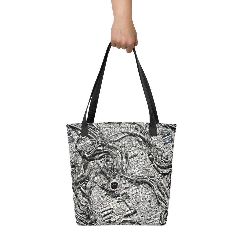 Chrome Labyrinth on Tote Bag — Print file