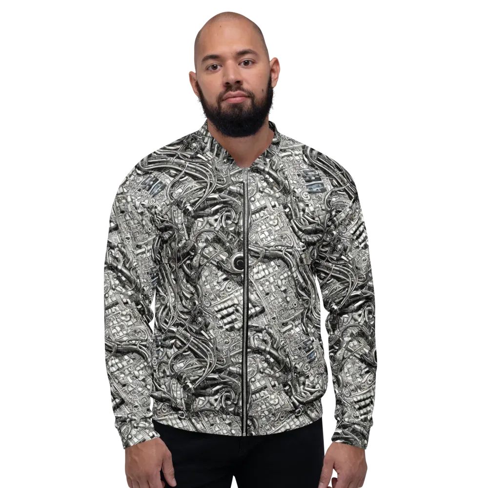 Chrome Labyrinth on Bomber Jacket — Front