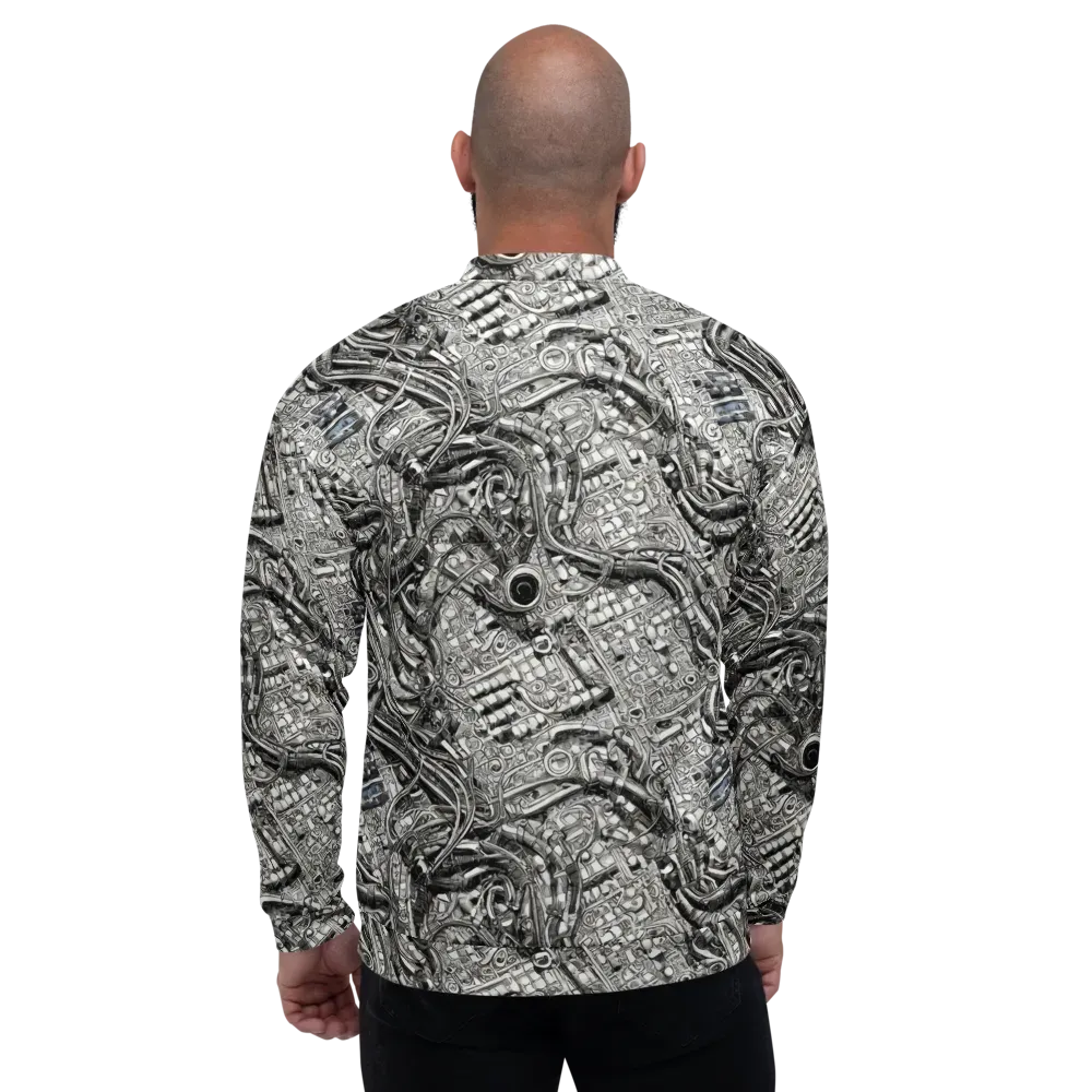 Chrome Labyrinth on Bomber Jacket — Back