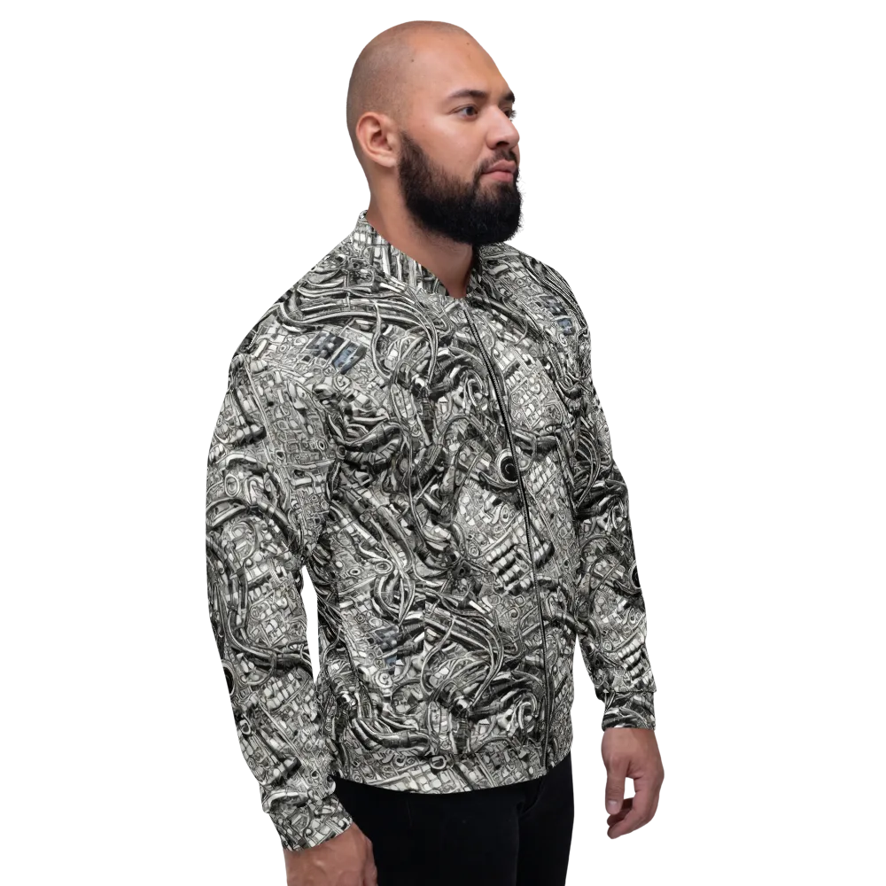 Chrome Labyrinth on Bomber Jacket — Back print