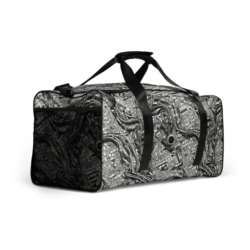 Chrome Labyrinth on a Duffle Bag