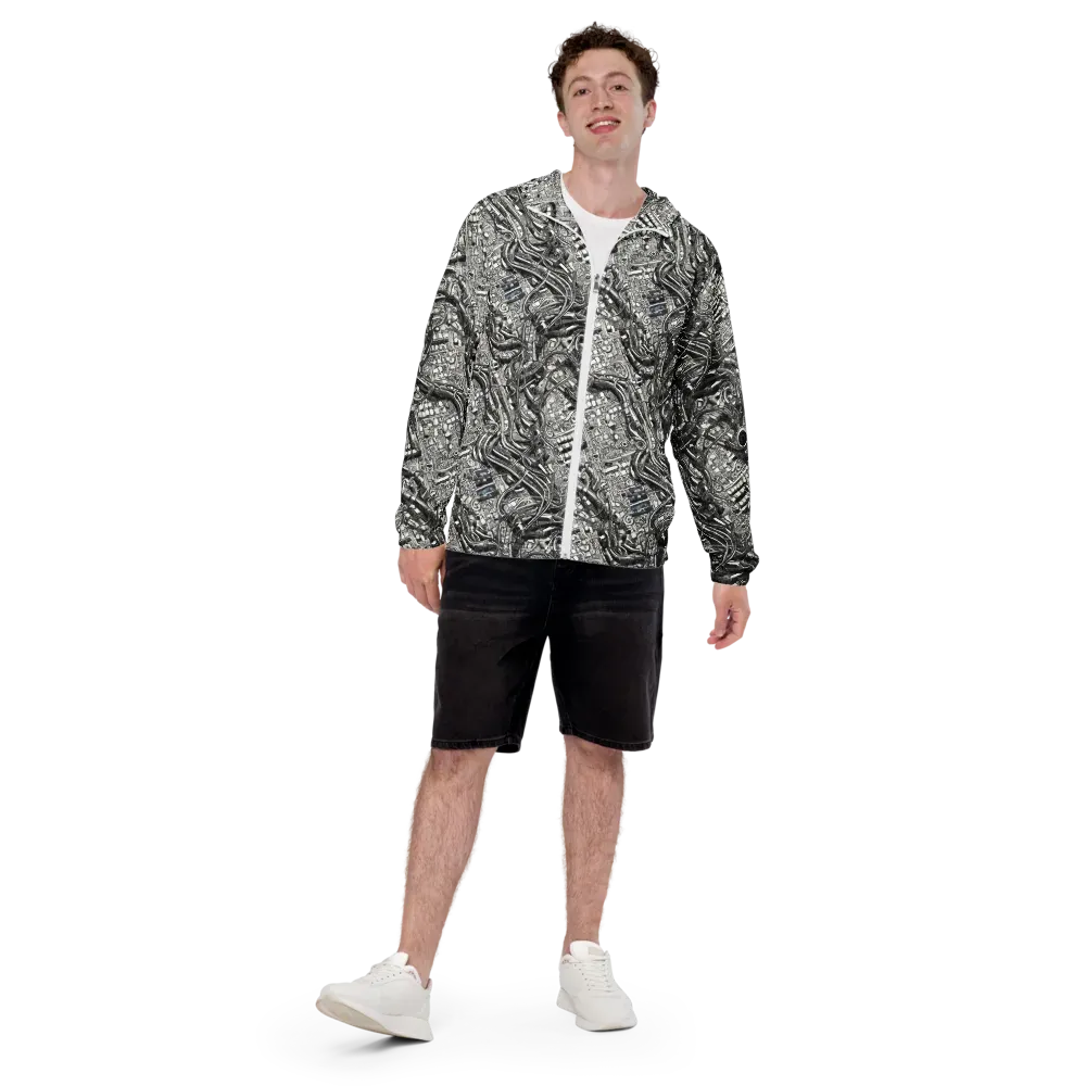 Chrome Labyrinth on Men's Windbreaker — Back print