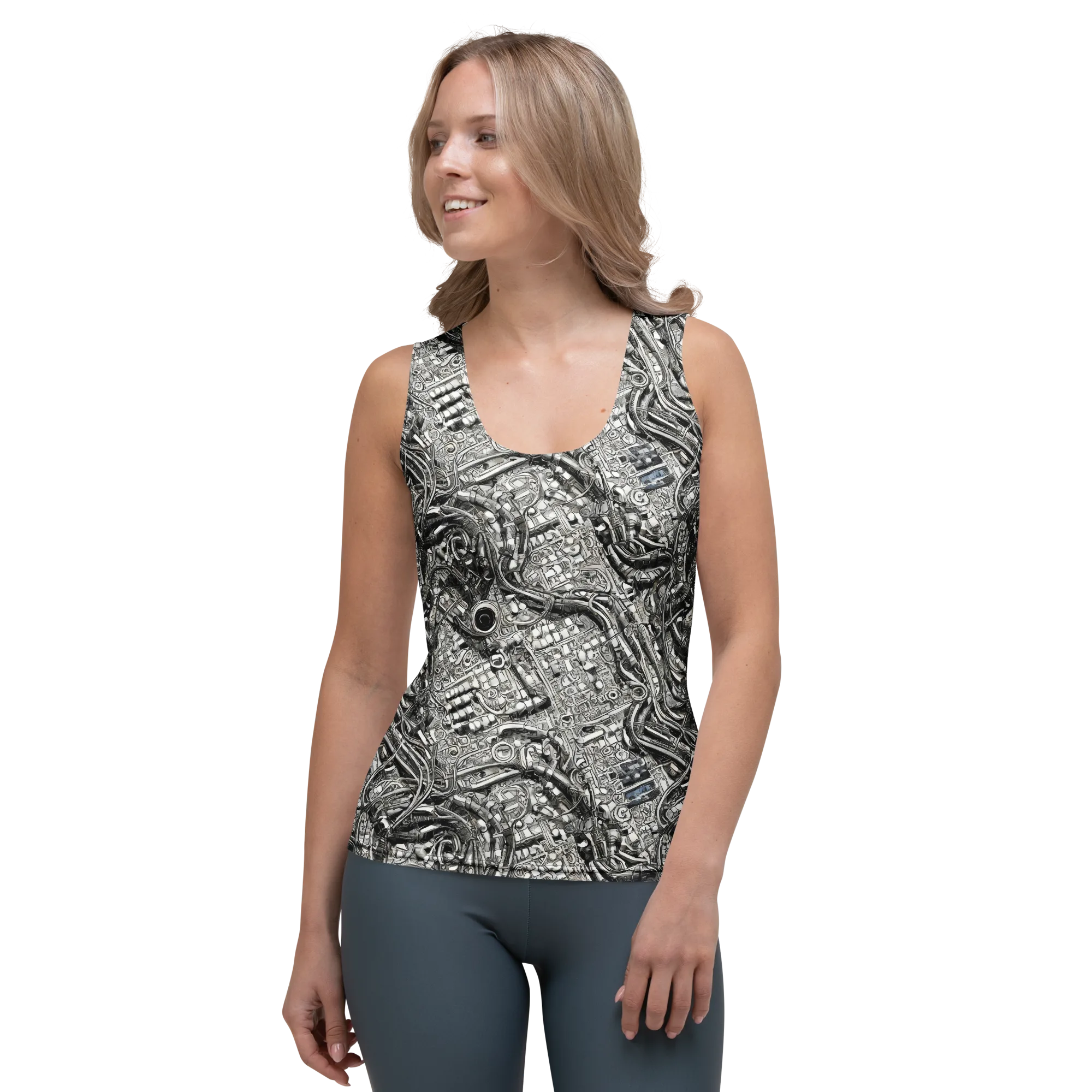 Chrome Labyrinth on Women's Tank Top — Front