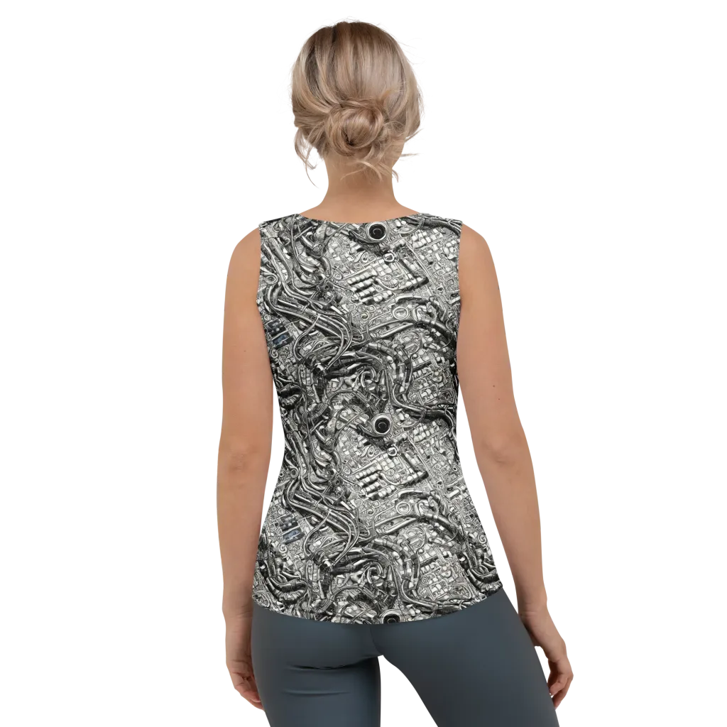 Chrome Labyrinth on Women's Tank Top — Back