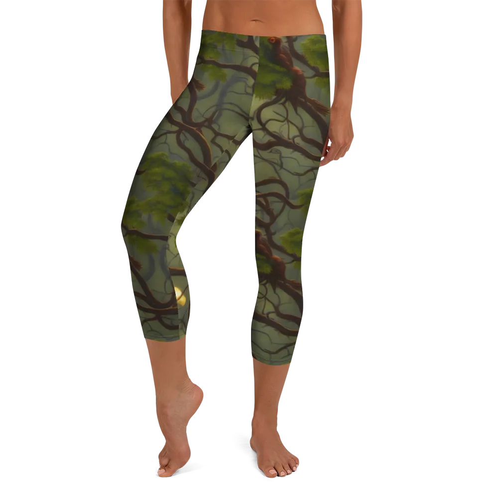 Mosslight Canopy on Capri Leggings — Front
