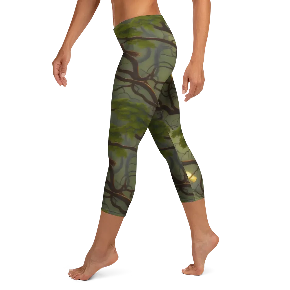Mosslight Canopy on Capri Leggings — Left
