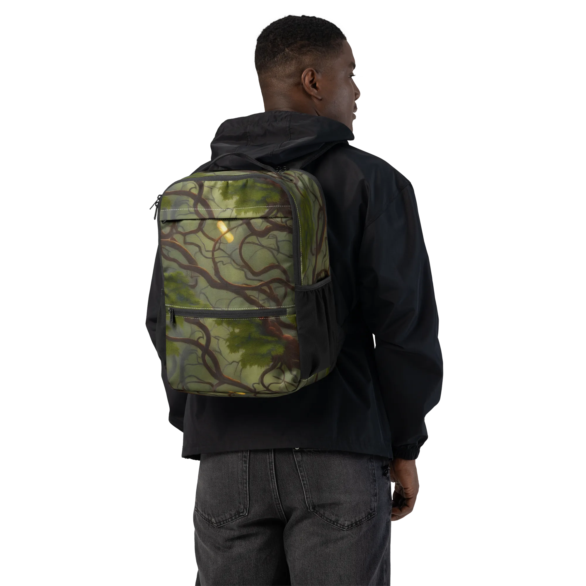 Mosslight Canopy on Utility Backpack — Back