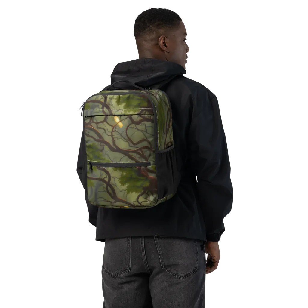 Mosslight Canopy on Utility Backpack — Back