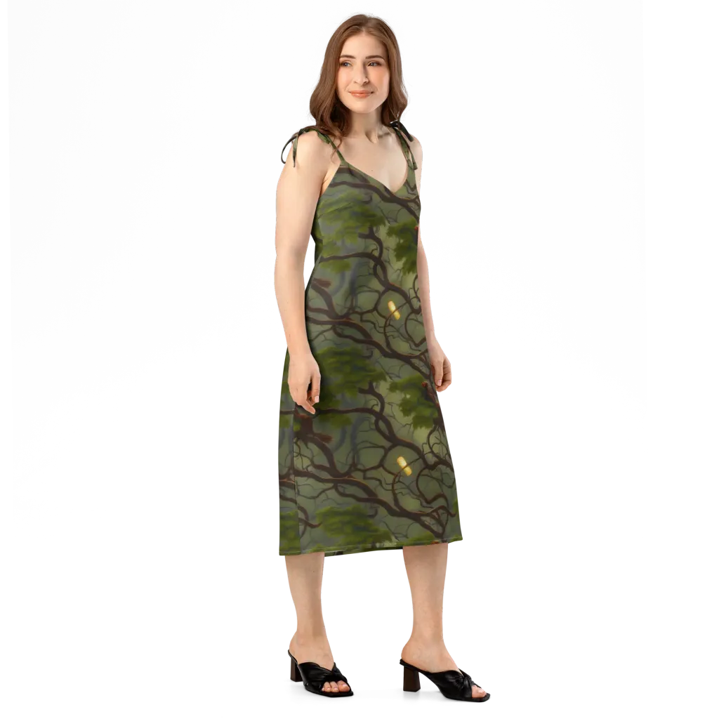 Mosslight Canopy on Slip Dress — Right Front