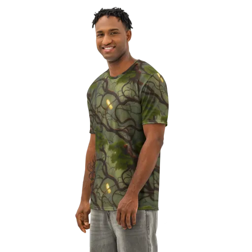 Mosslight Canopy on a Men's Cotton Crew Neck T-Shirt