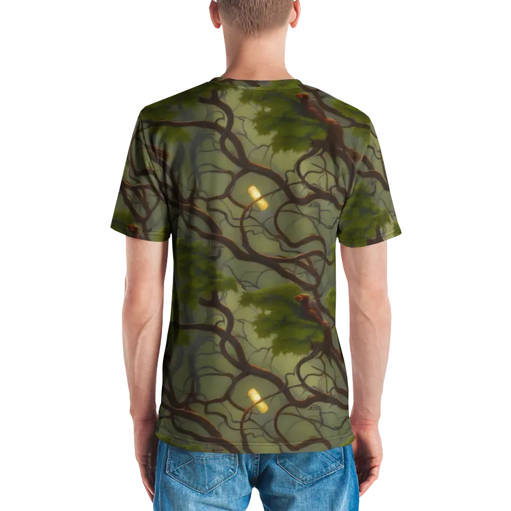 Mosslight Canopy on Men's Crew Neck T-Shirt — Back