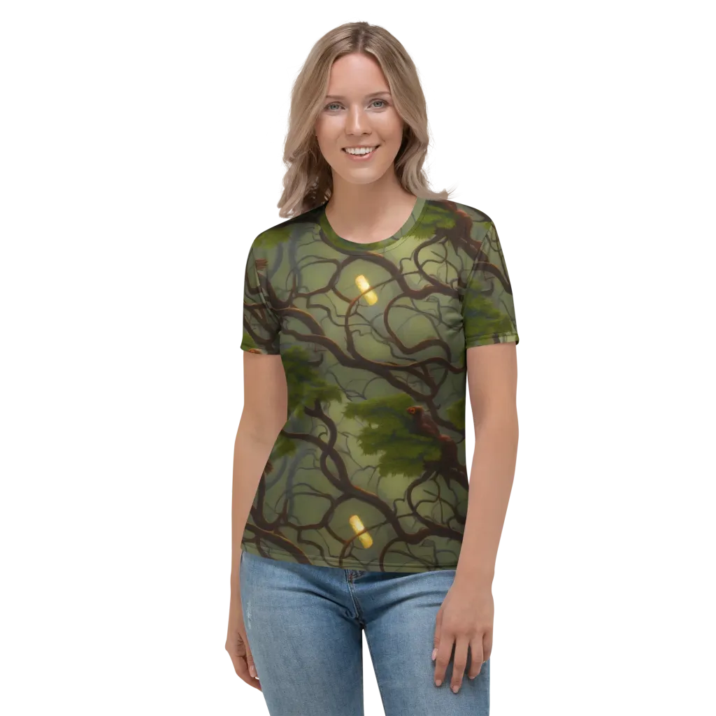 Mosslight Canopy on Women's Crew Neck T-Shirt — Front