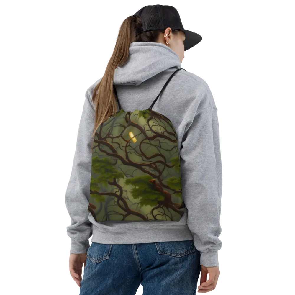 Mosslight Canopy on Drawstring Bag — Front