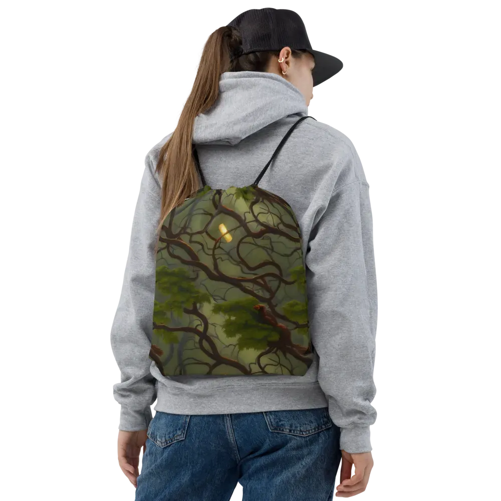 Mosslight Canopy on Drawstring Bag — Front