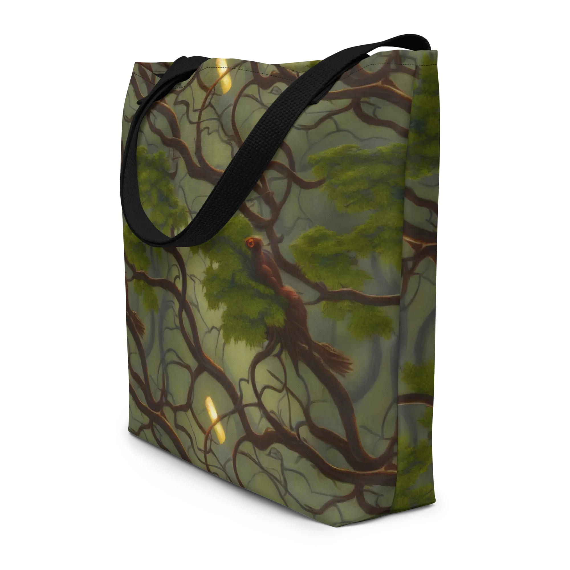 Mosslight Canopy on Large Tote Bag W/ Pocket — Print file