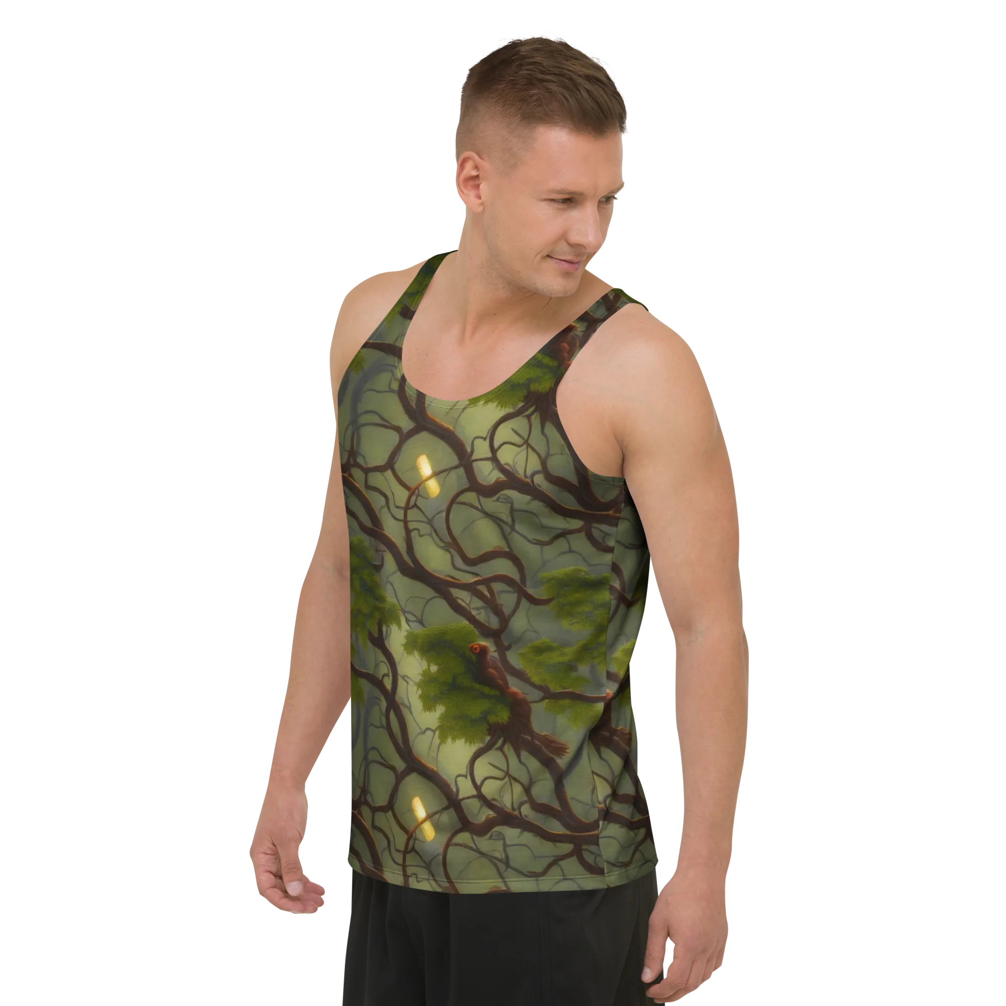 Mosslight Canopy on Men's Tank Top — Front print