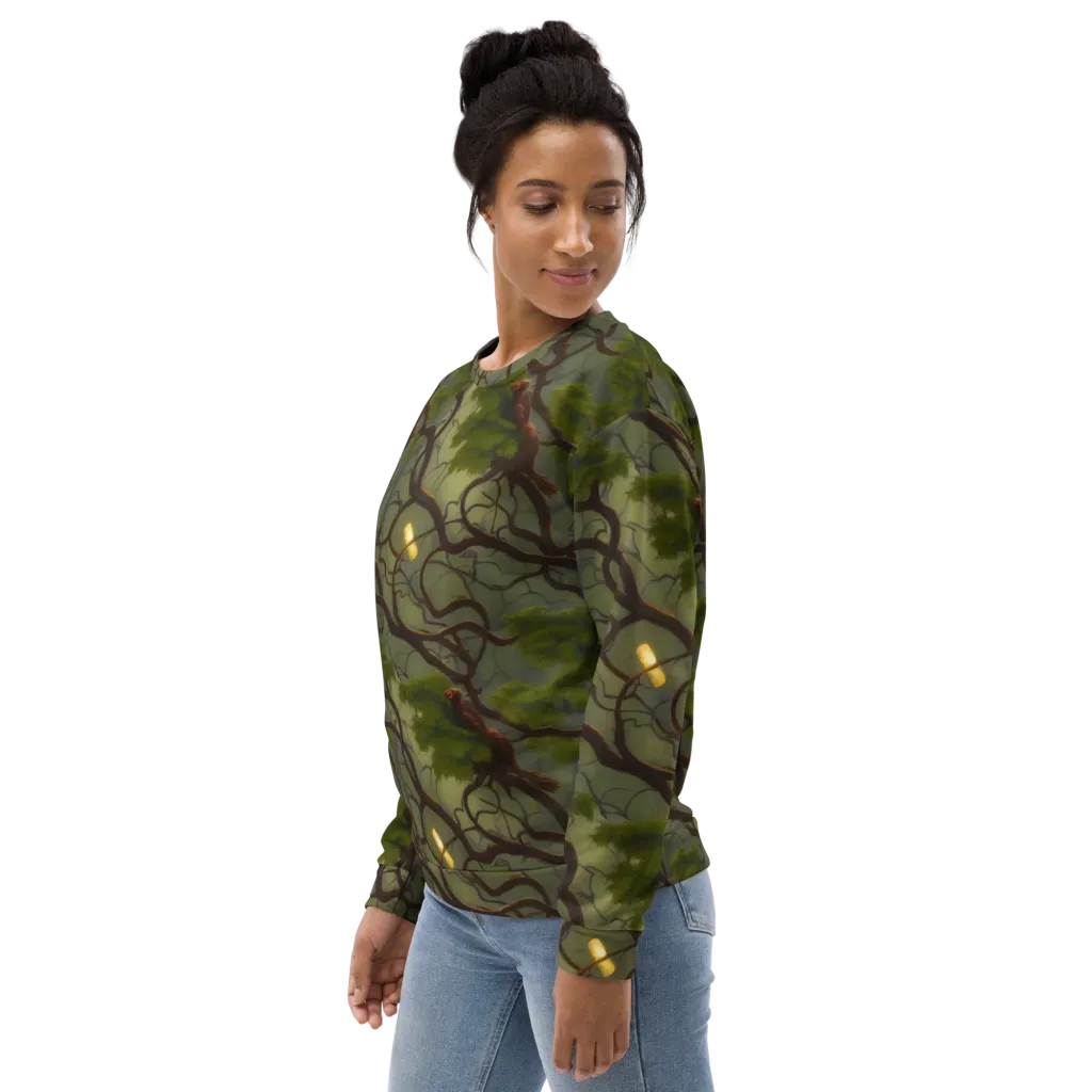 Mosslight Canopy on Sweatshirt — Left sleeve